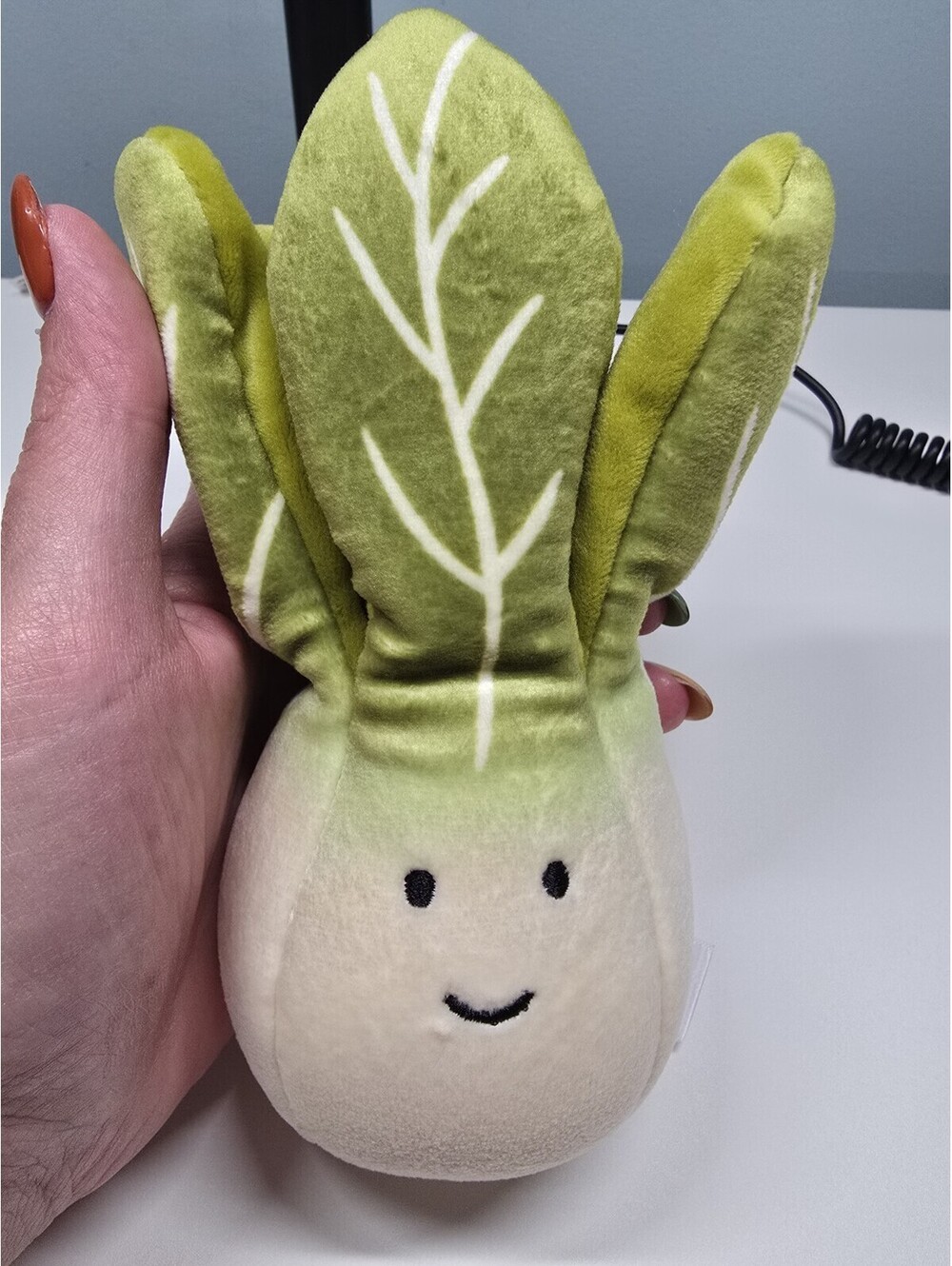 Jellycat Vivacious Vegetable Bok Choy Green Plush Toy Retired 7"